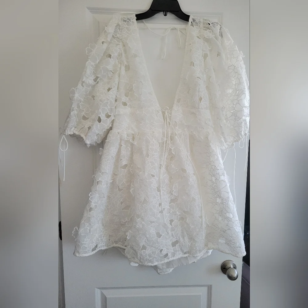 For Love And Lemons Leighton Floral Mini Dress - Picture 5 of 8